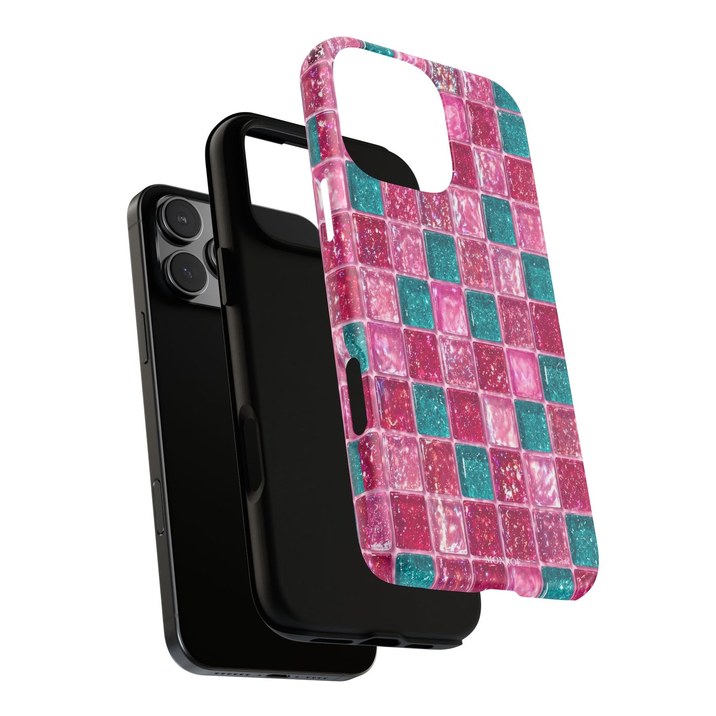 Pink Teal Mosaic Tough Case