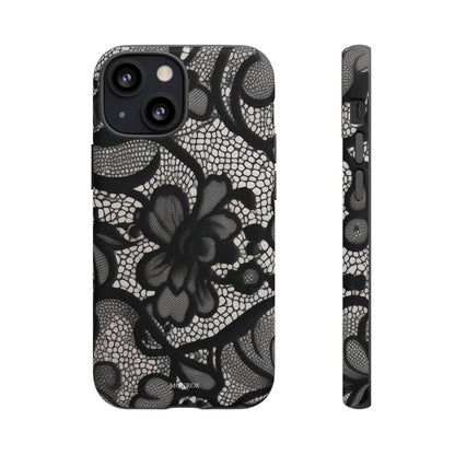 Black Vintage Lace Tough Case