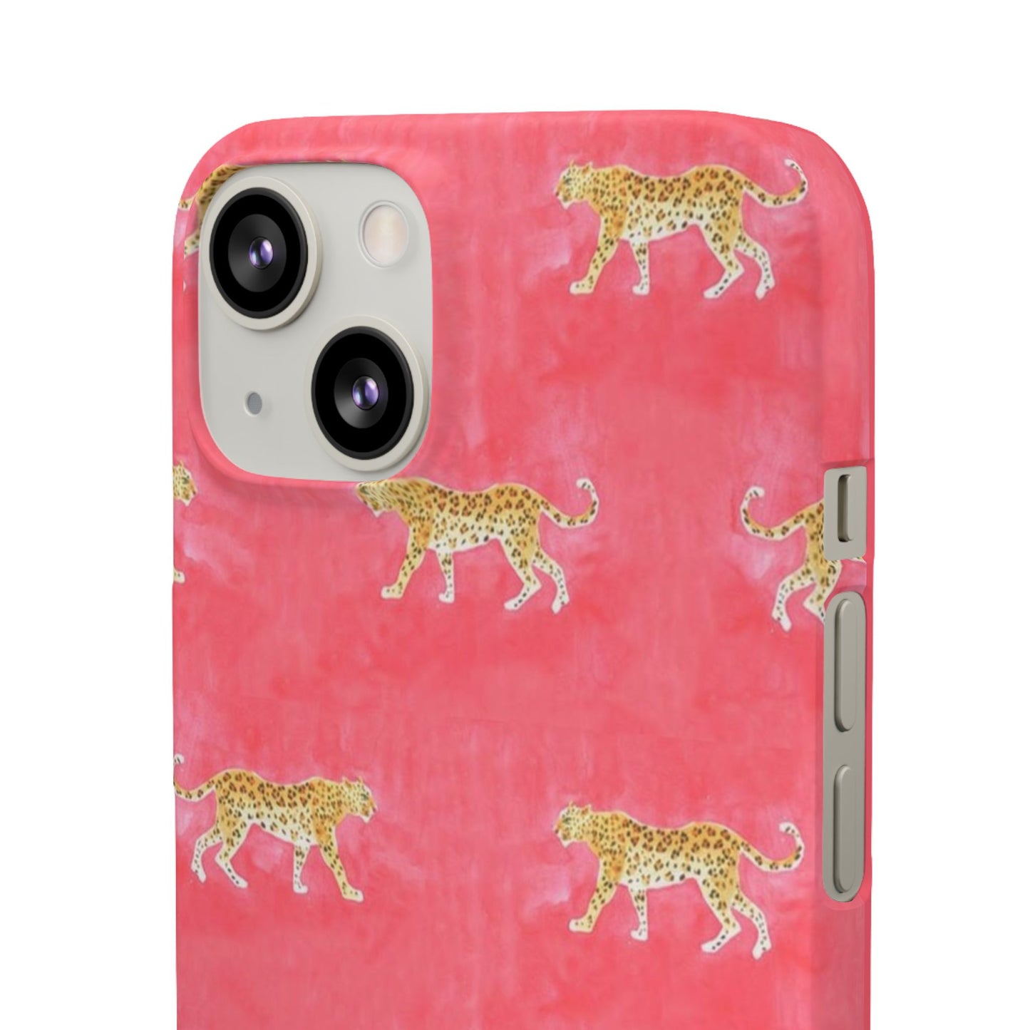 Pink Watercolor Leopard Case