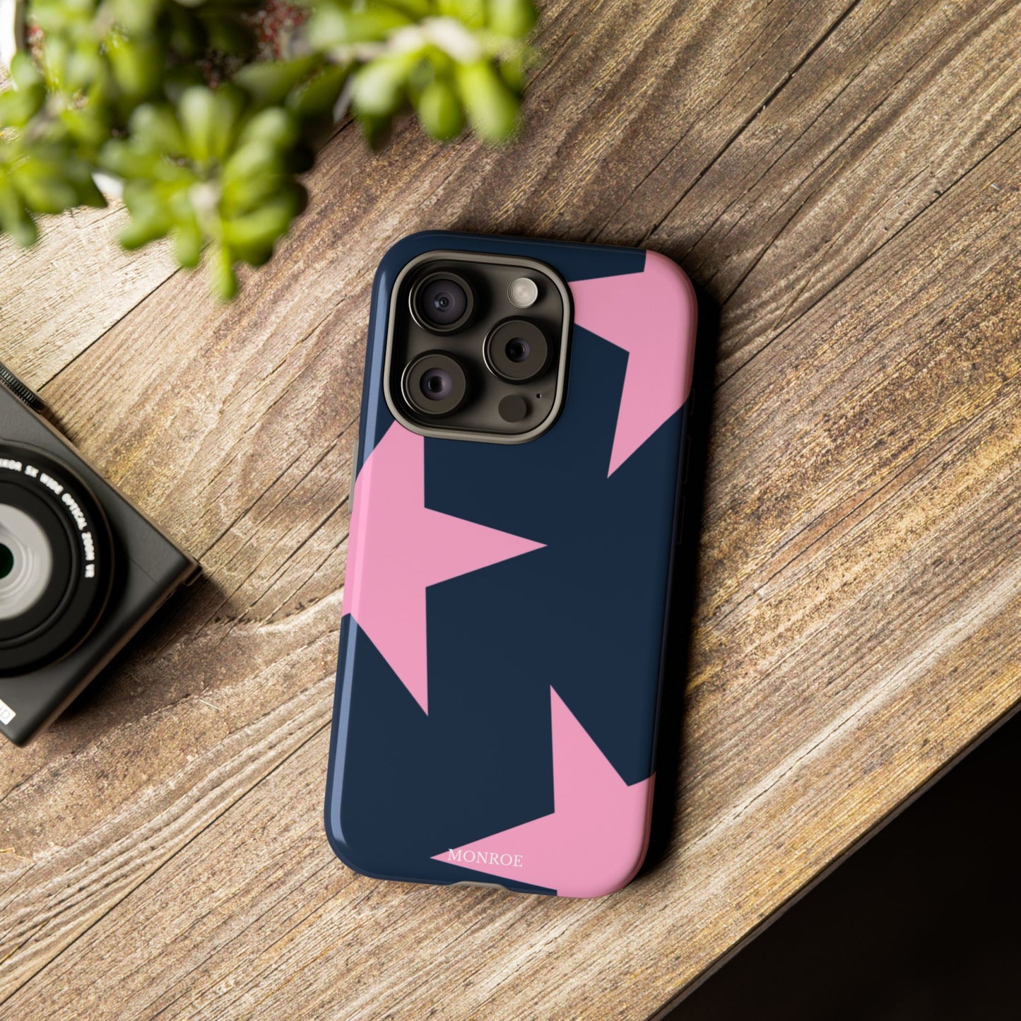 Navy & Pink Star Tough Cover