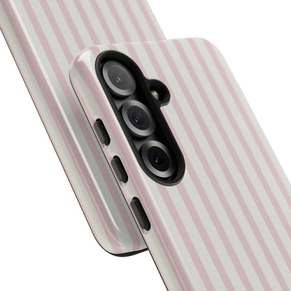 Light Pink Stripe Tough Phone Case