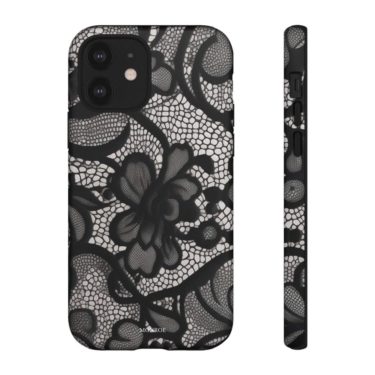 Black Vintage Lace Tough Case