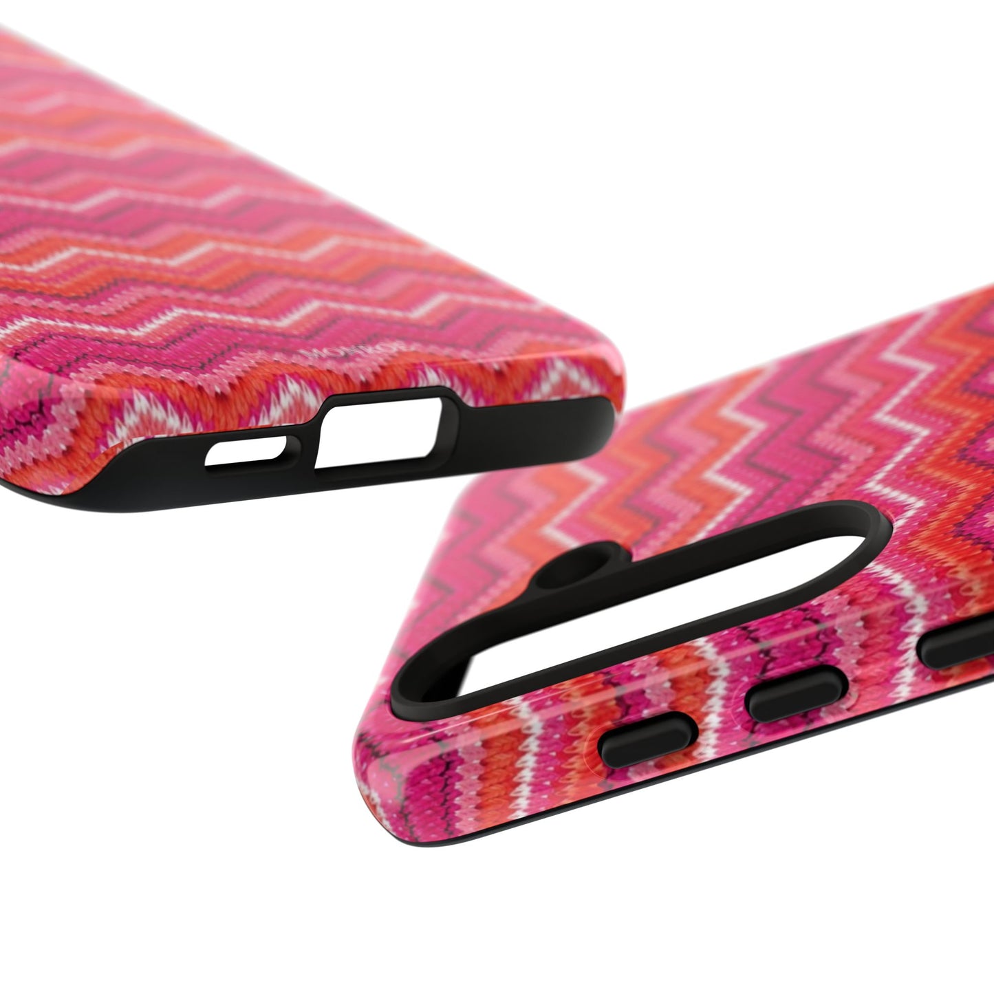 Pink Zigzag Tough Case