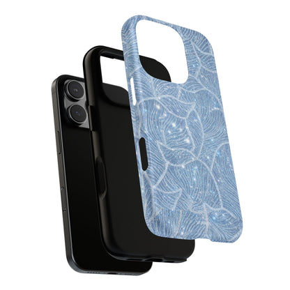 Glacier Blue Floral Tough Case