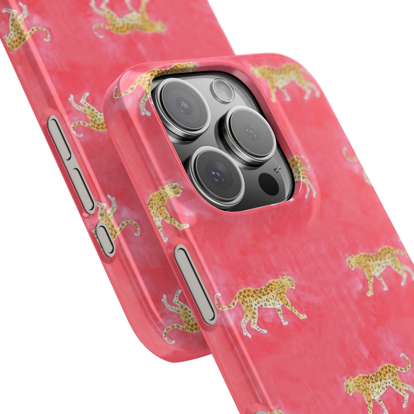 Pink Watercolor Leopard Case