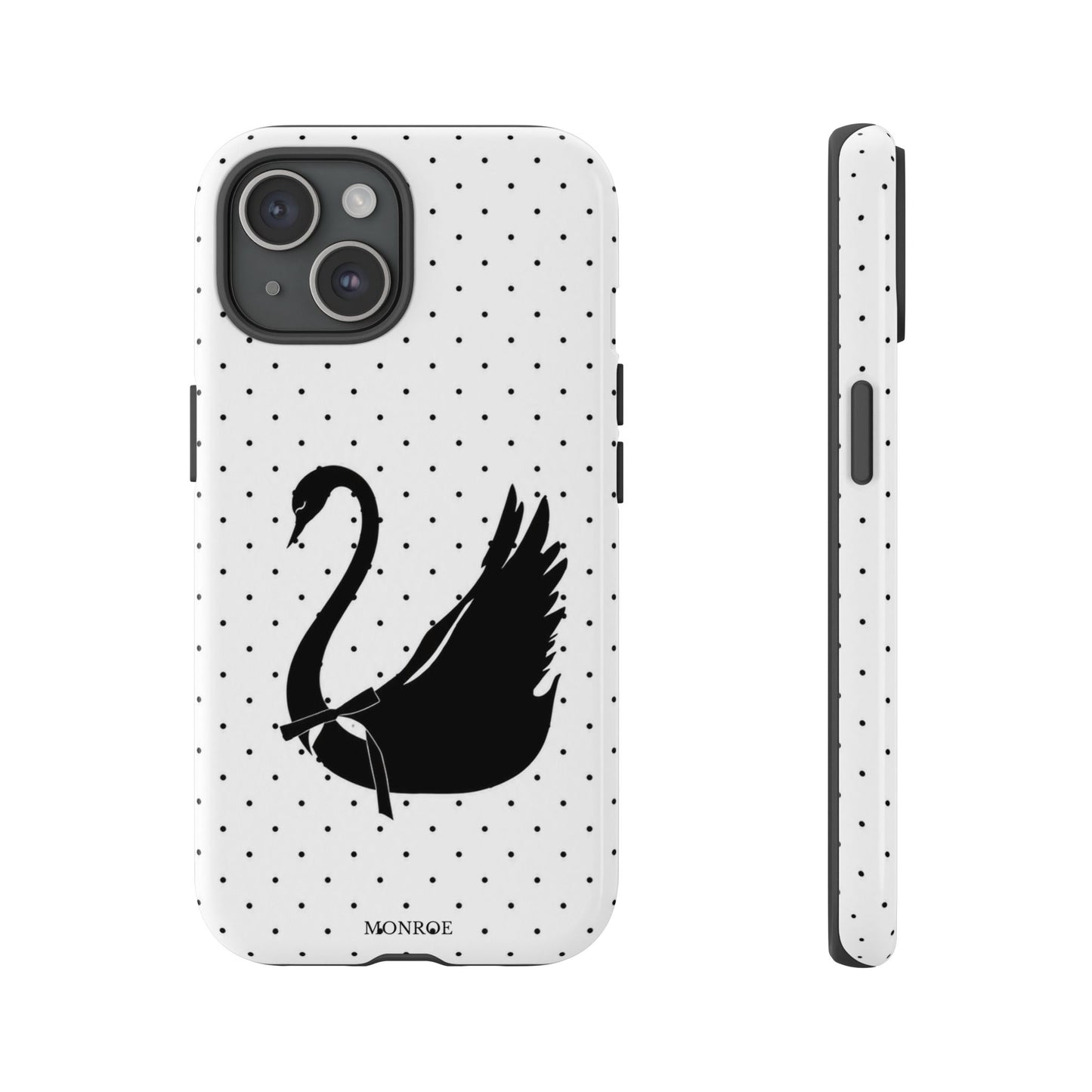 White Swan Polka Dot Tough Case