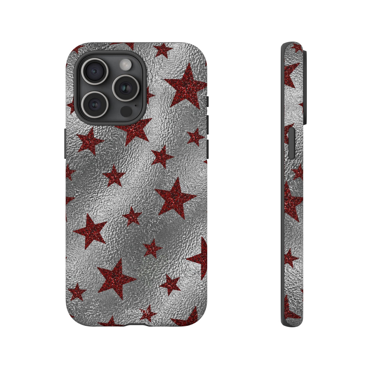 Silver Red Starry Tough Case