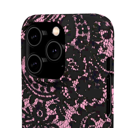 Pink Lace Pattern Case