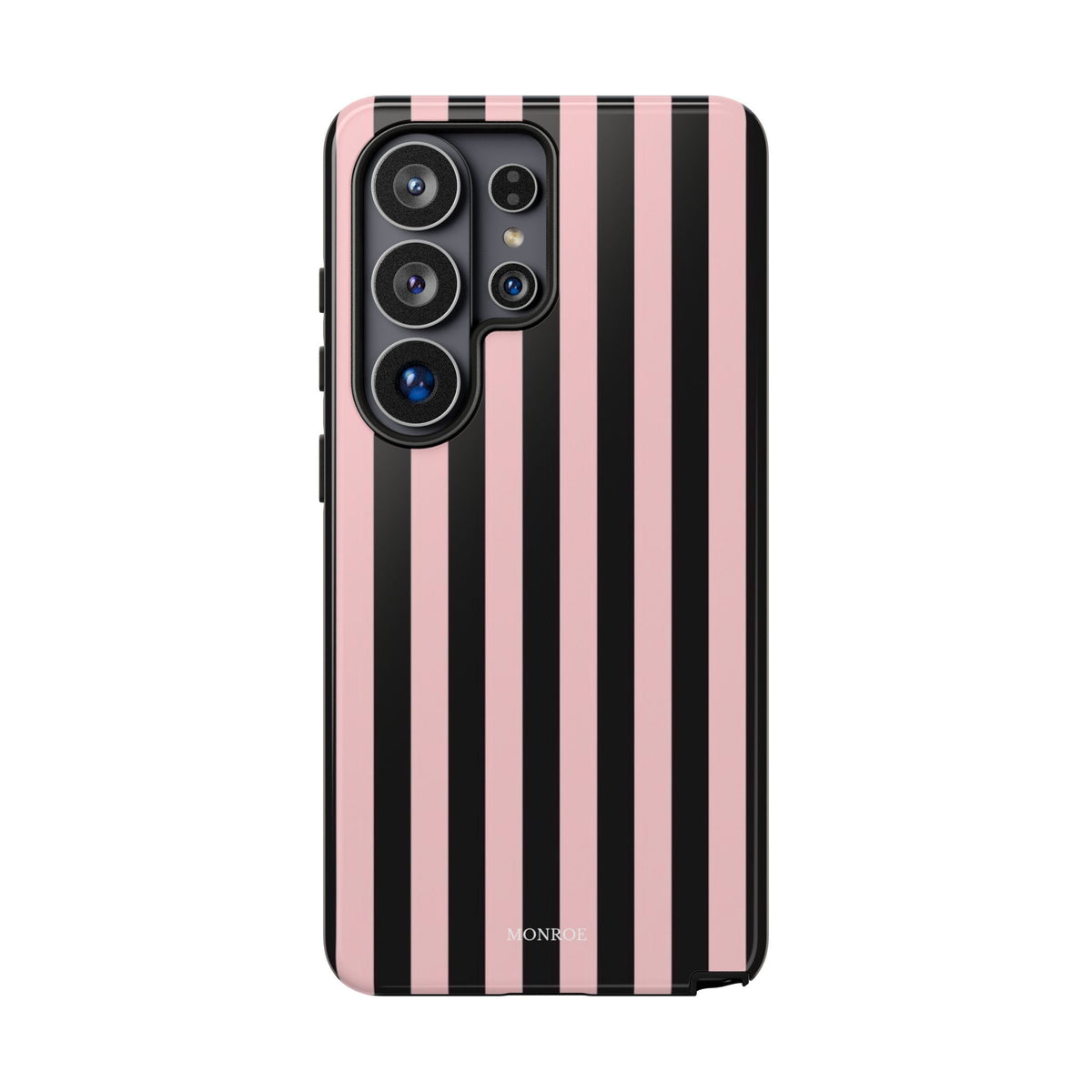 Striped Pink & Black Tough Case