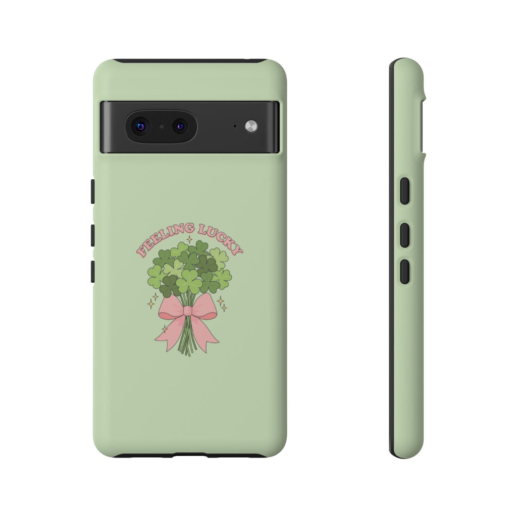 ‘Feeling Lucky' Clover Bouquet Tough Phone Case