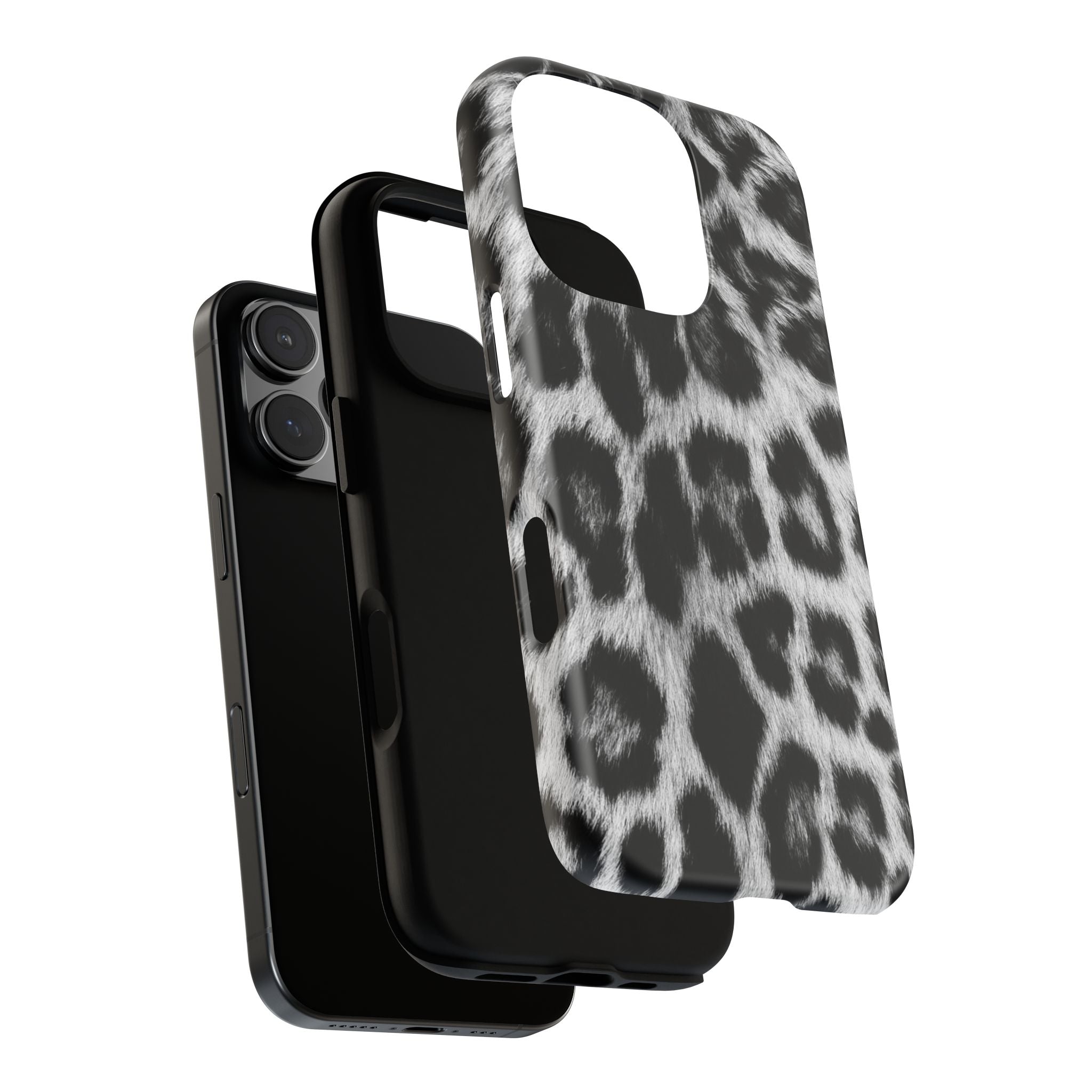 B&W Leopard Phone Case