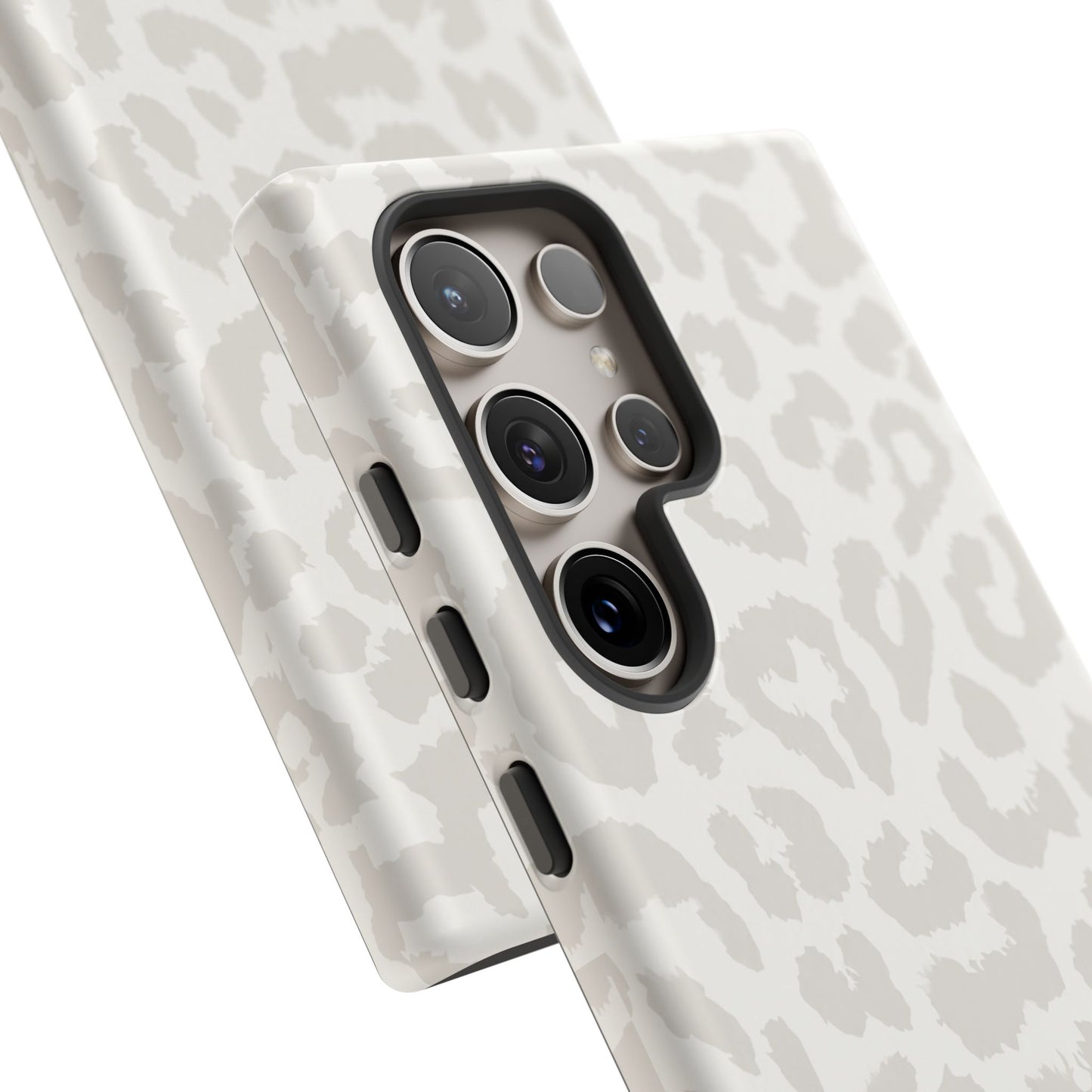 White Leopard Print Tough Case