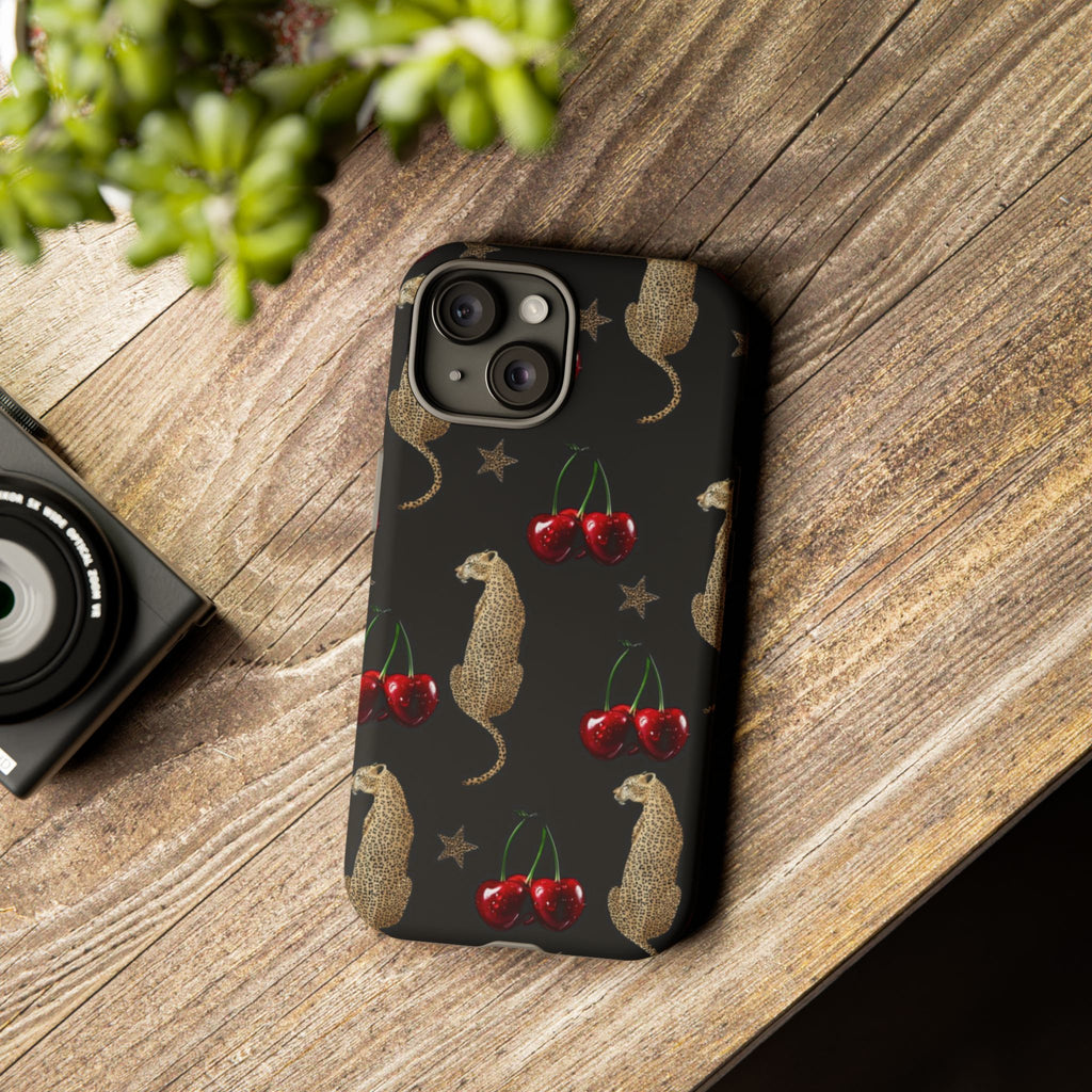 Leopards & Cherries Phone Case