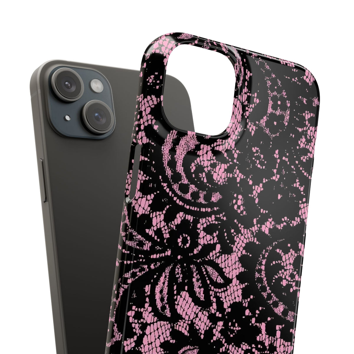 Pink Lace Pattern Case