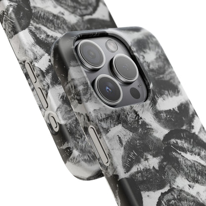 Black & White Kiss Print Case