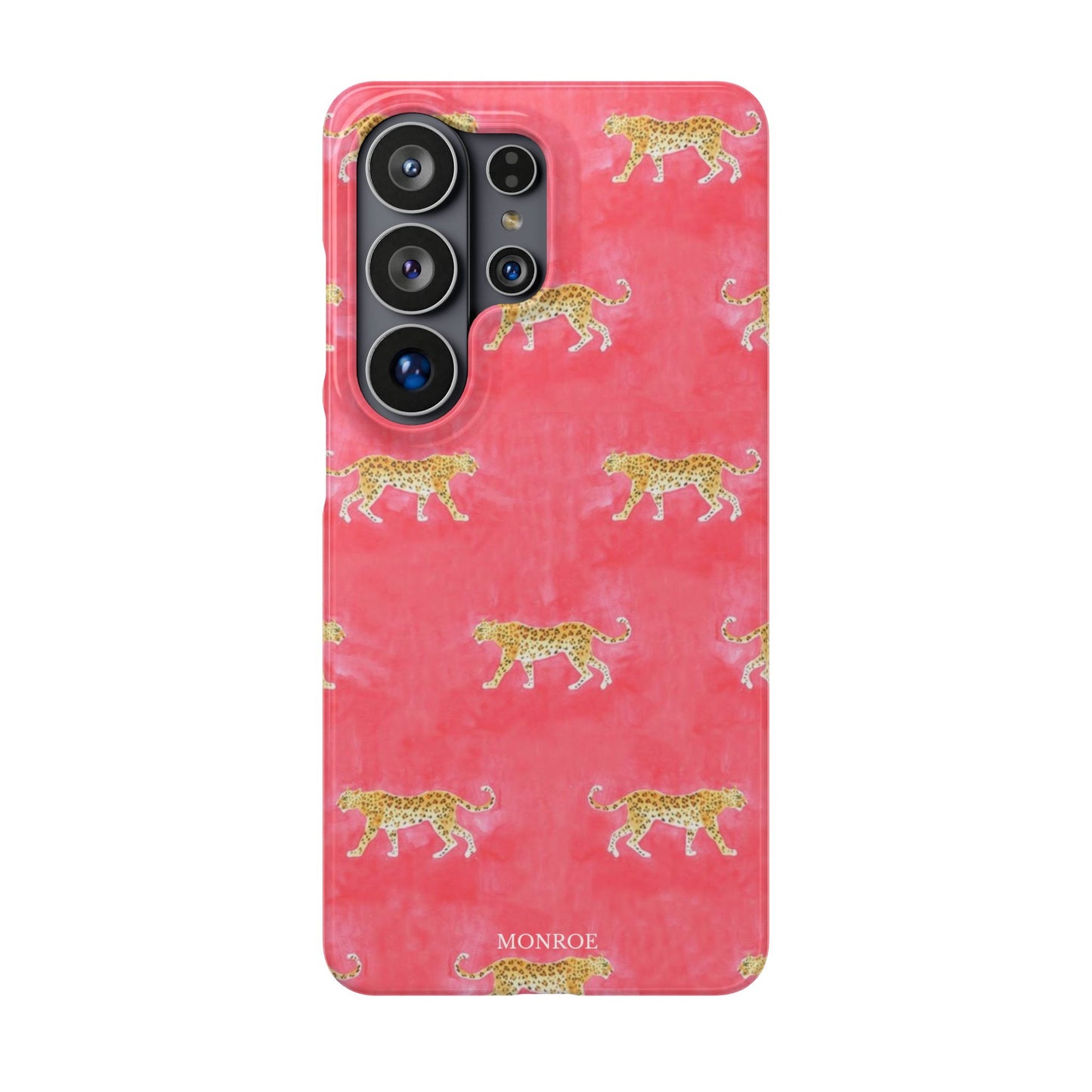 Pink Watercolor Leopard Case