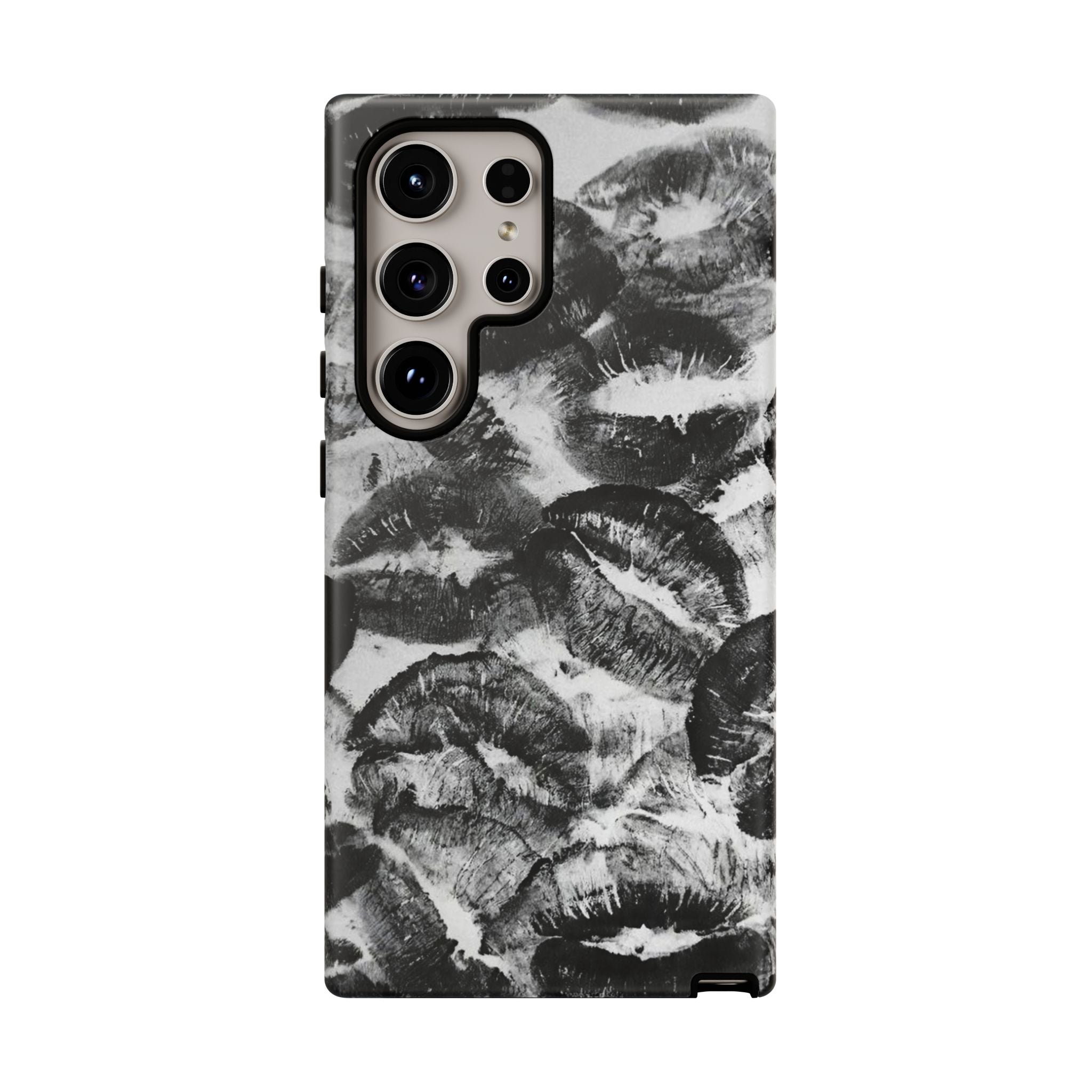 Black and Kiss Design Phone Case