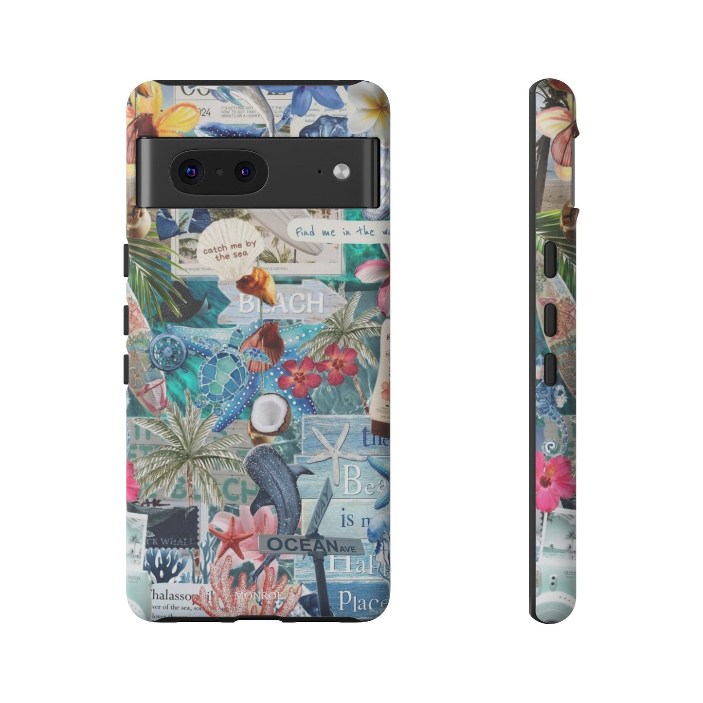 Tropical Beach Collage Tough Case