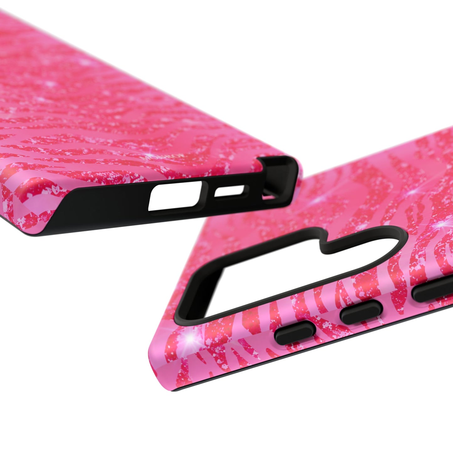 Pink Glitter Zebra Tough Case