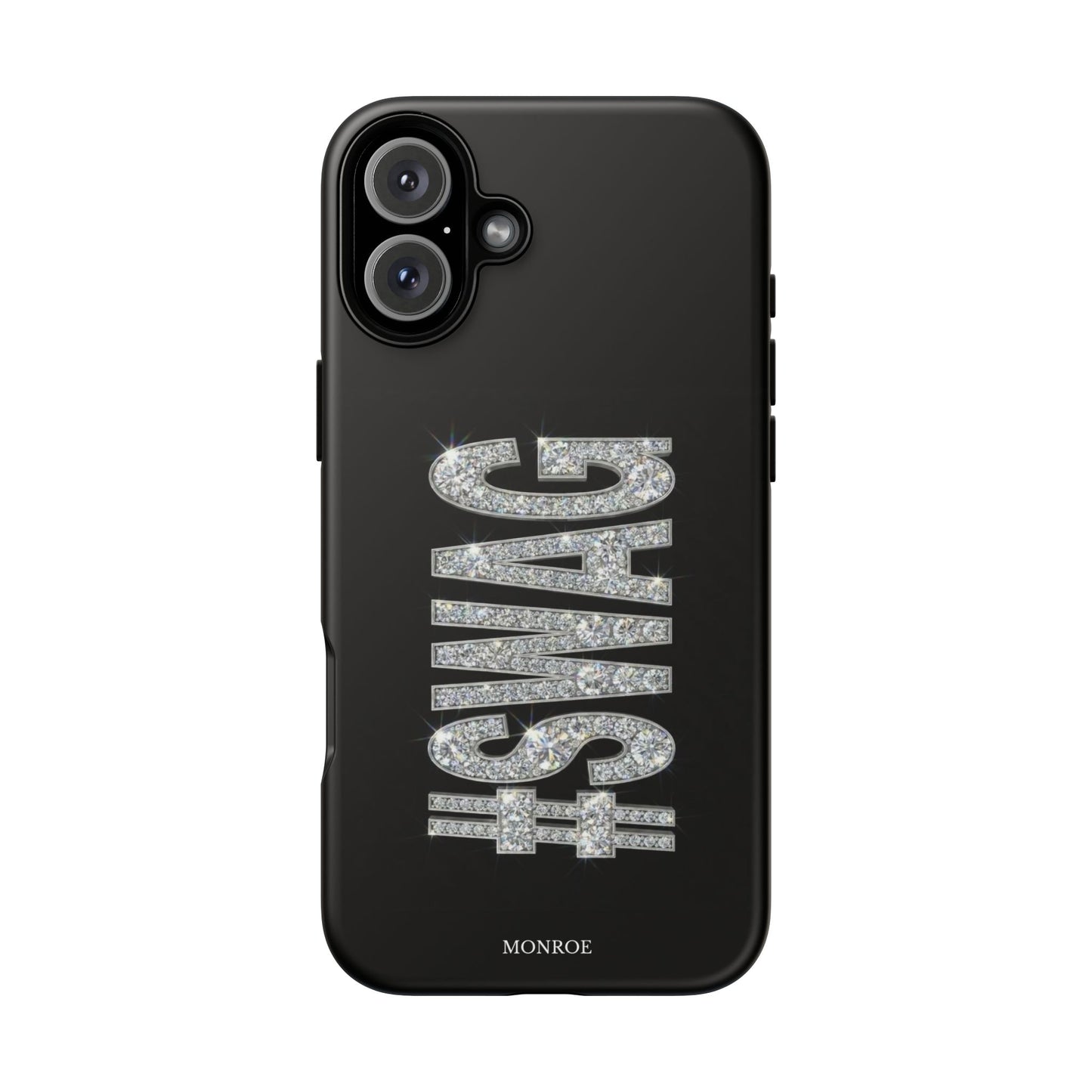 “#SWAG” Black Bling Tough Case