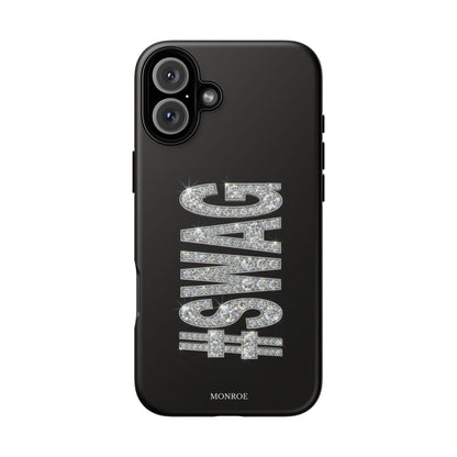 “#SWAG” Black Bling Tough Case