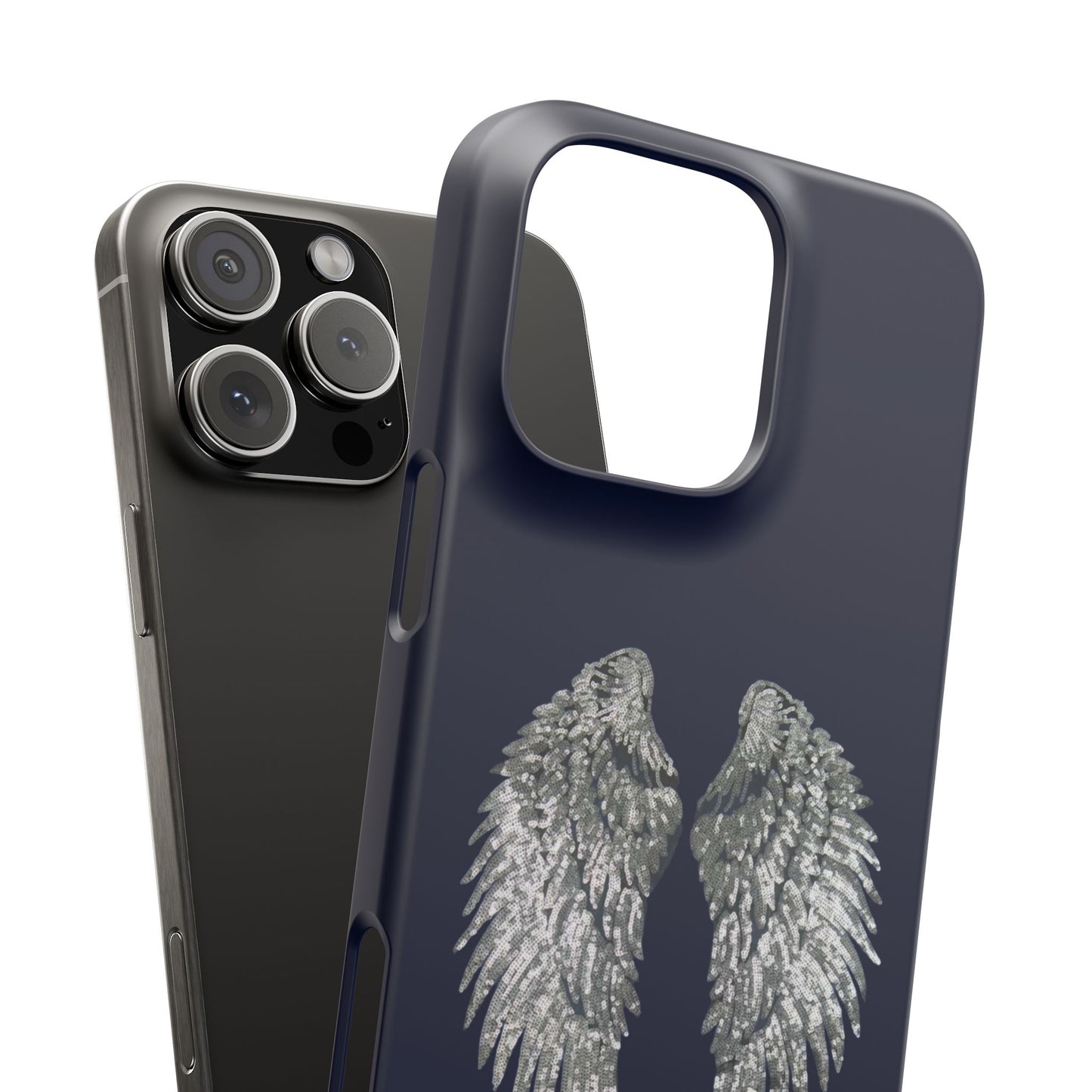 Navy Angel Wings Case