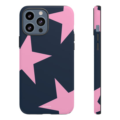 Navy & Pink Star Tough Cover