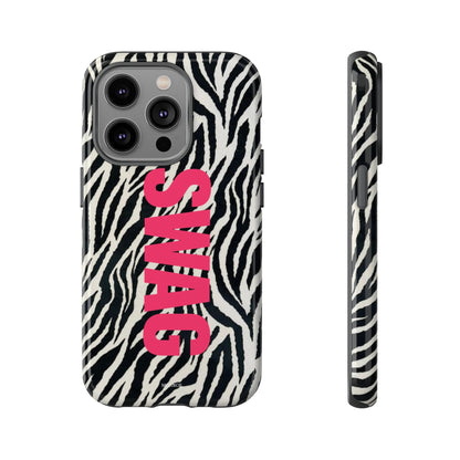 Zebra Print  "SWAG" Tough Case