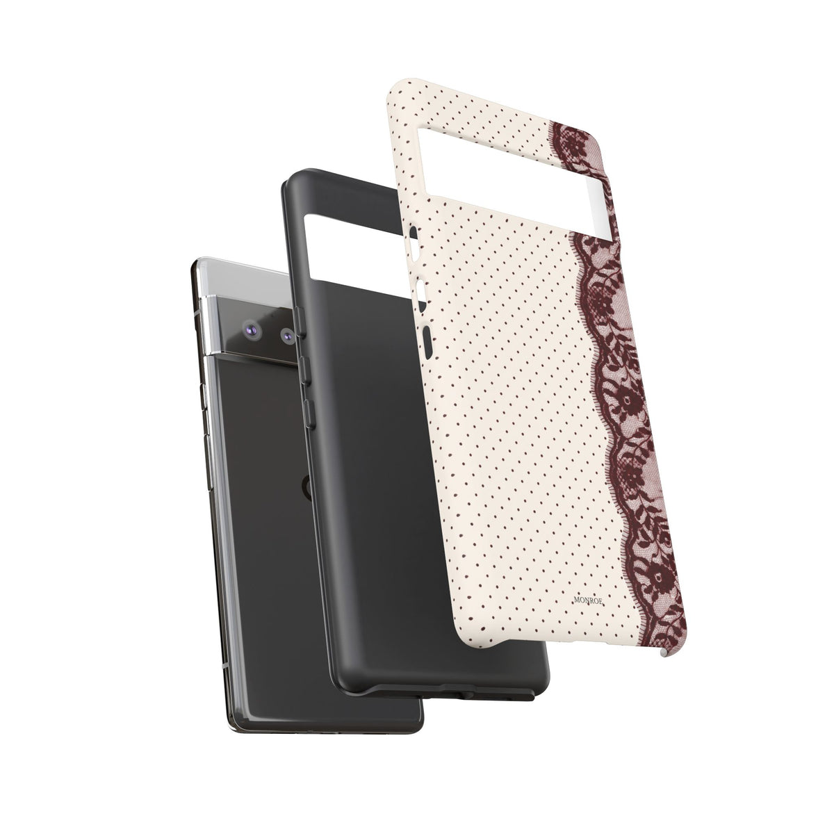 Burgundy Lace Edge Tough Case