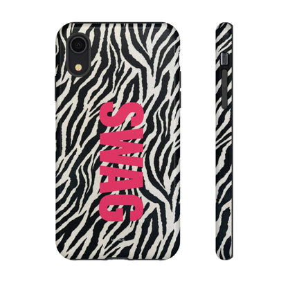 Zebra Print  "SWAG" Tough Case