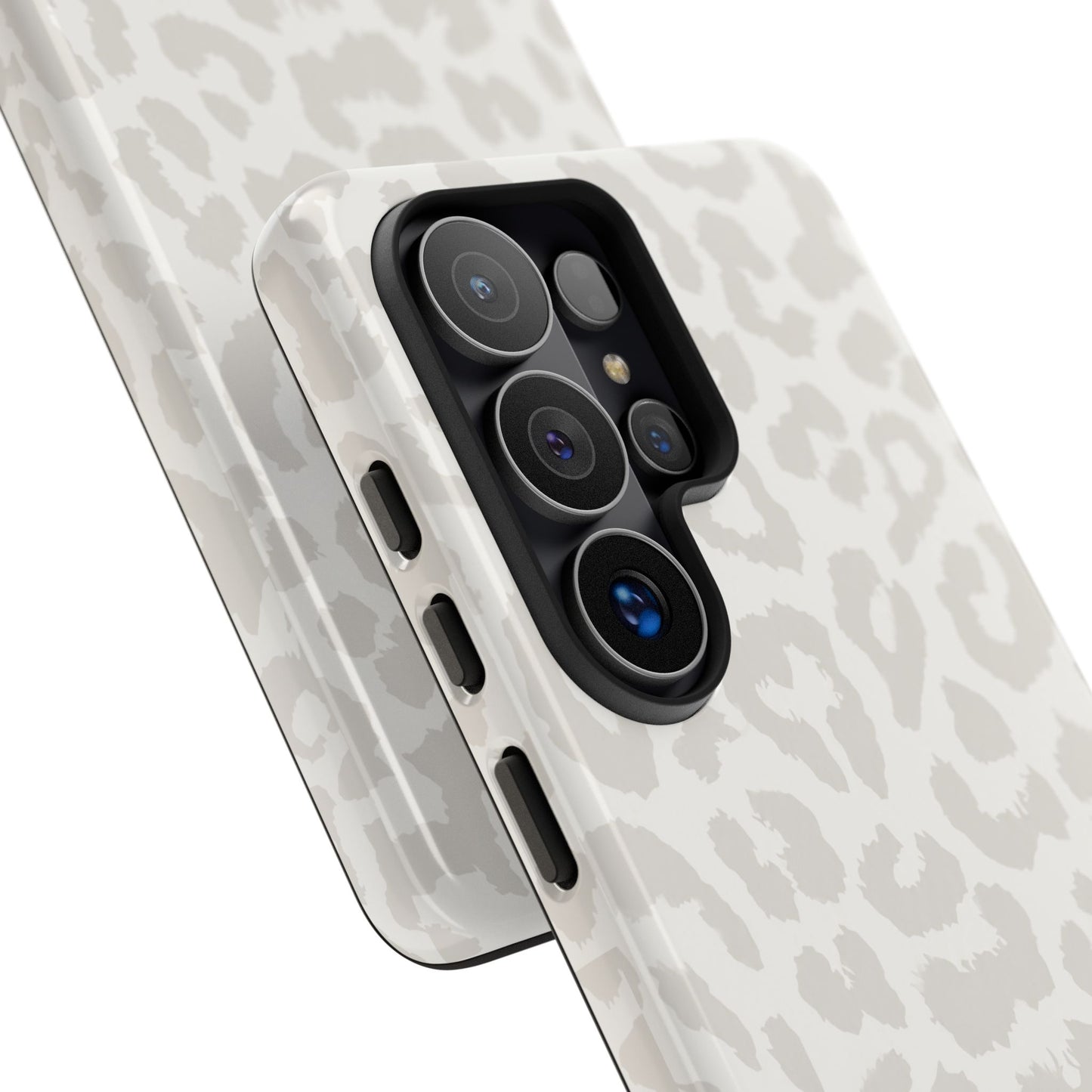 White Leopard Print Tough Case