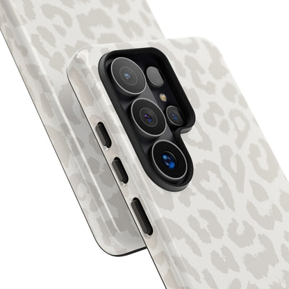 White Leopard Print Tough Case