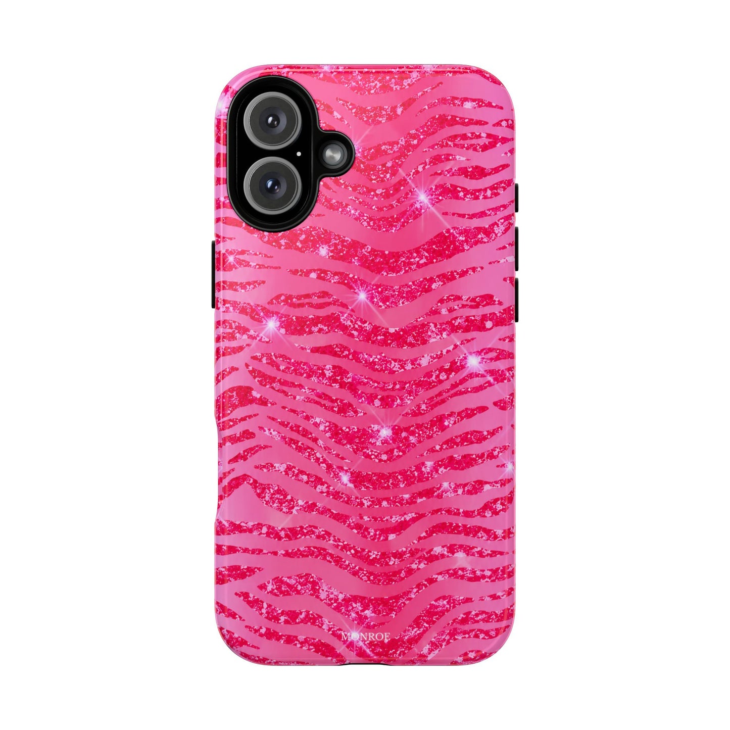 Pink Glitter Zebra Tough Case