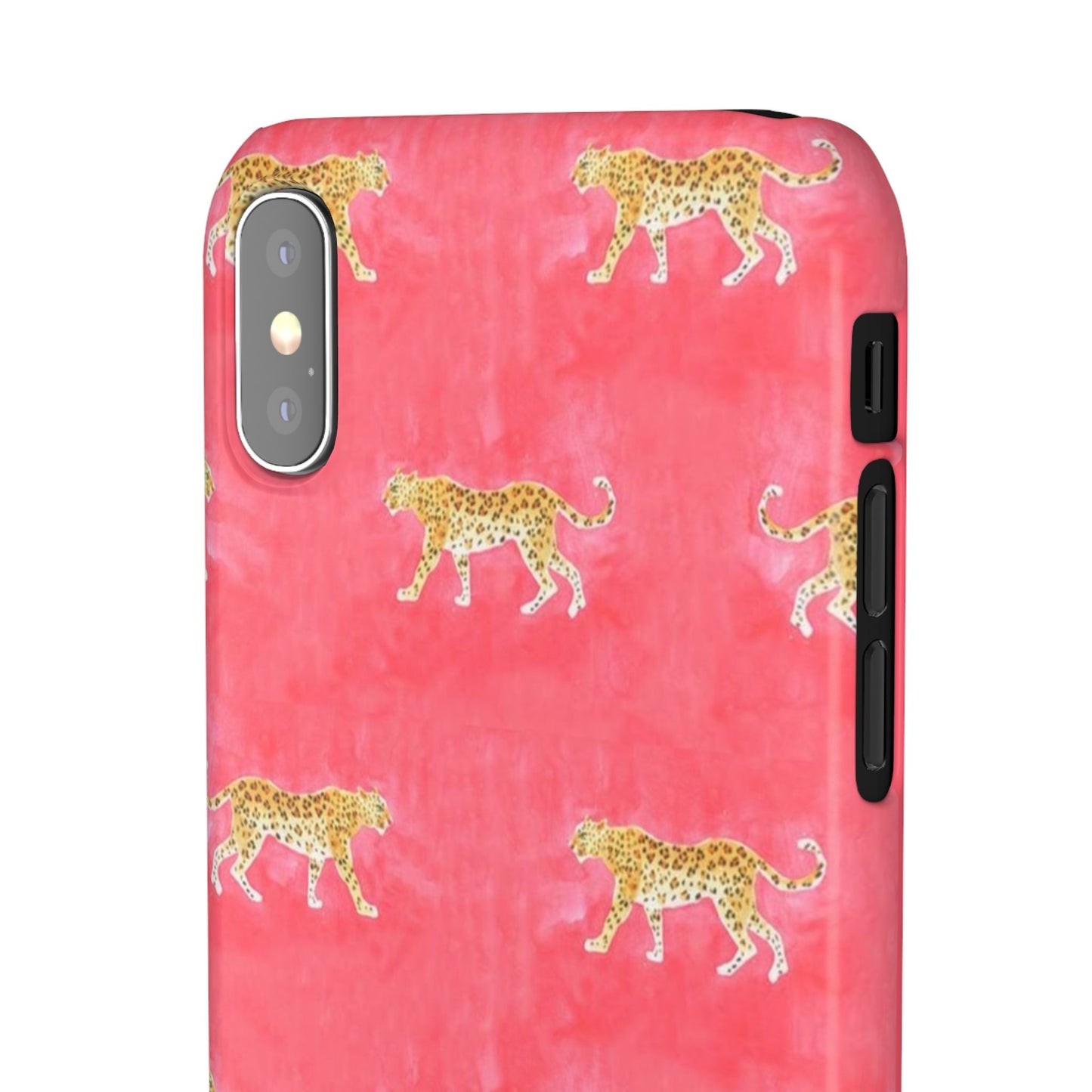 Pink Watercolor Leopard Case