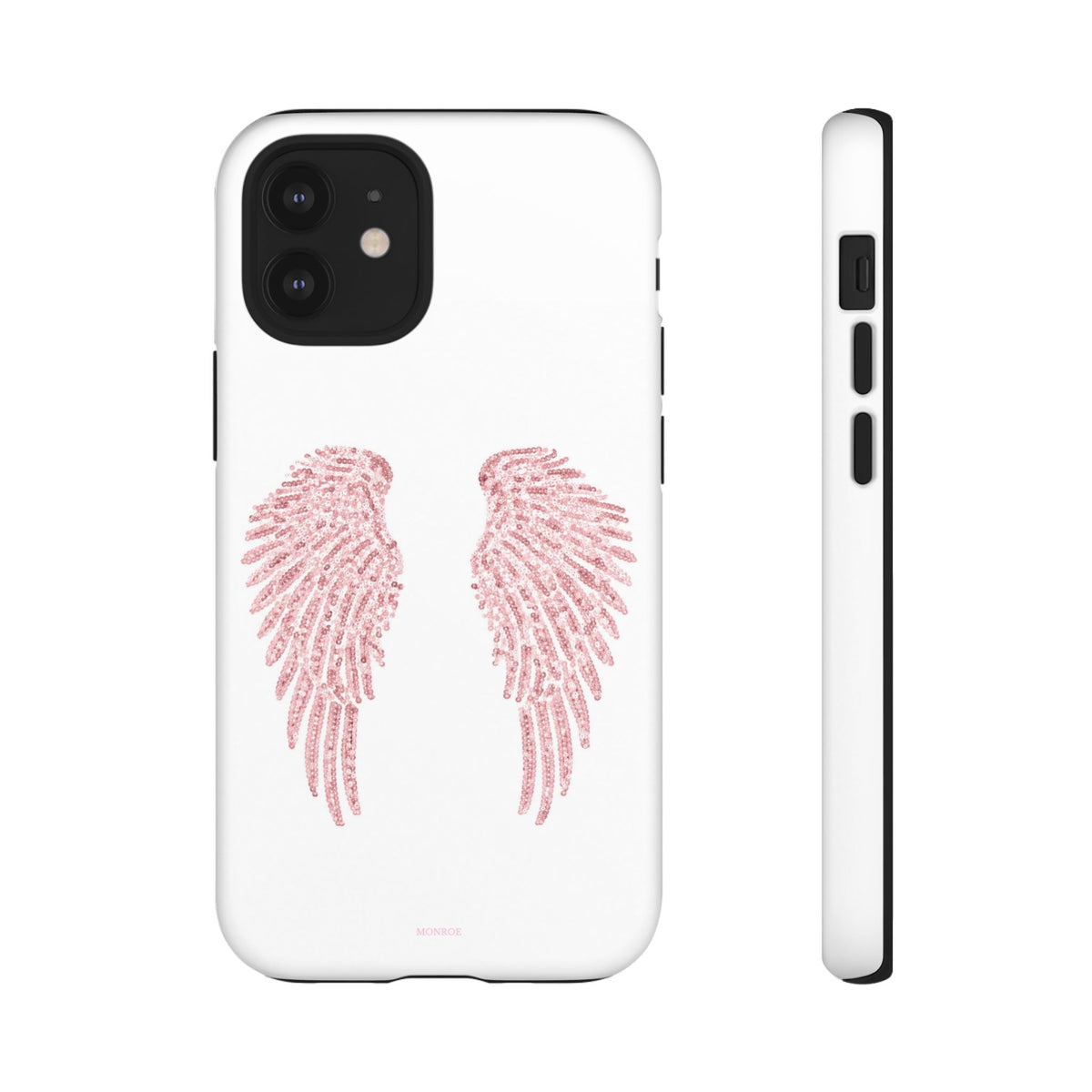 White & Pink Wings Tough Case