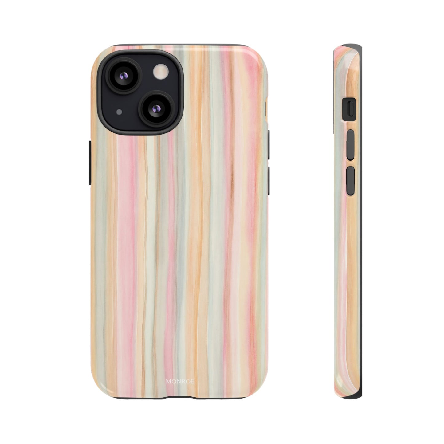 Pastel Watercolor Stripe Tough Case