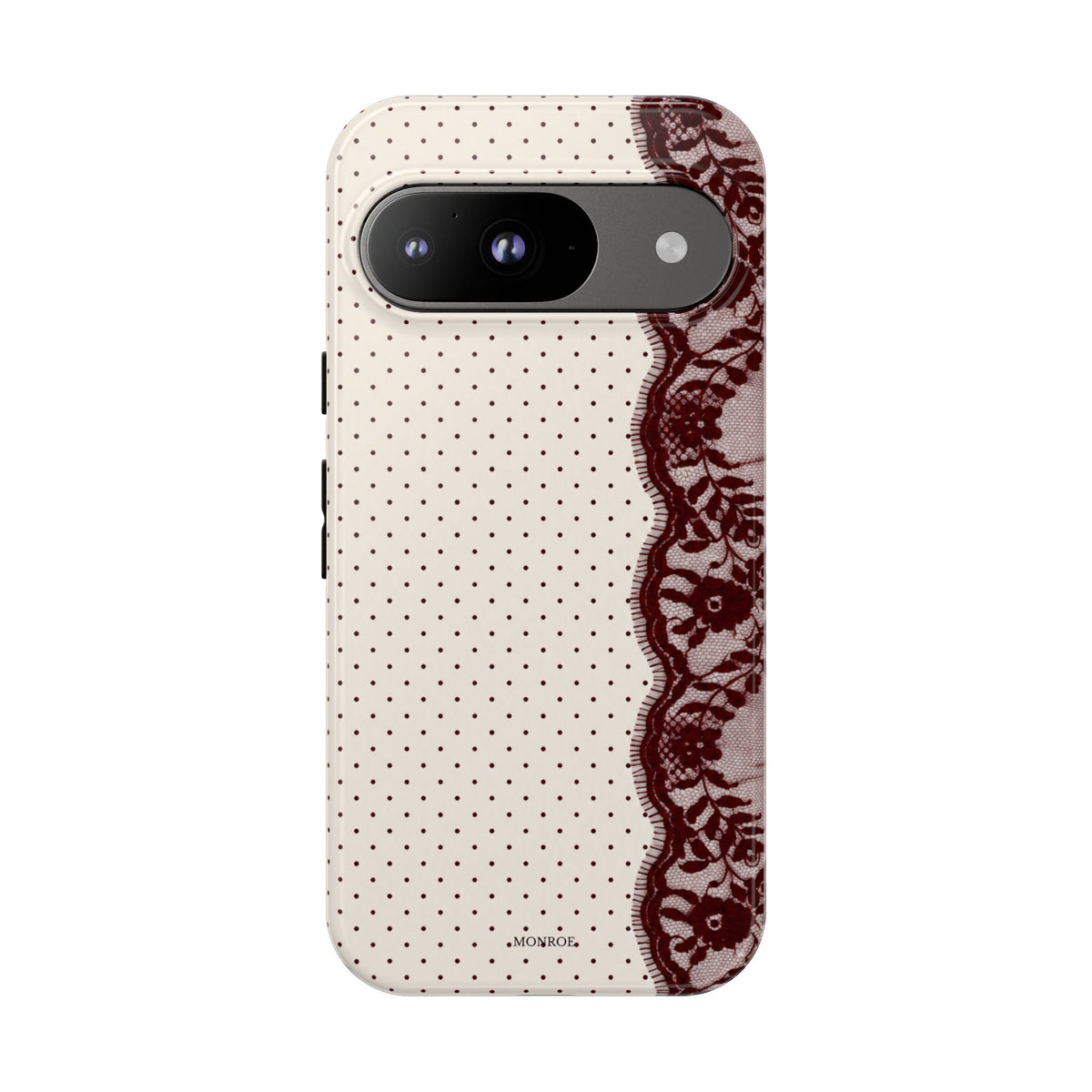 Burgundy Lace Edge Tough Case