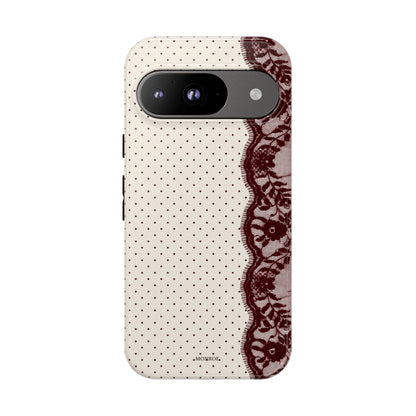 Burgundy Lace Edge Tough Case