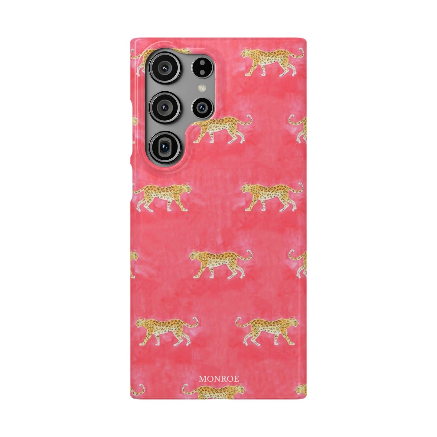 Pink Watercolor Leopard Case