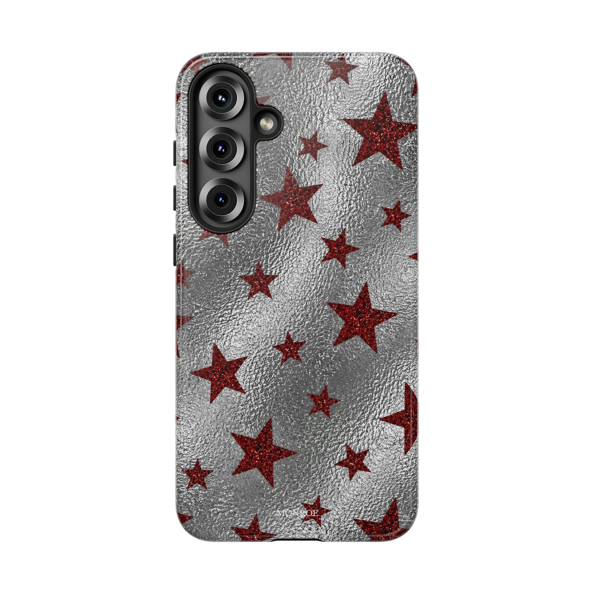 Silver Red Starry Tough Case