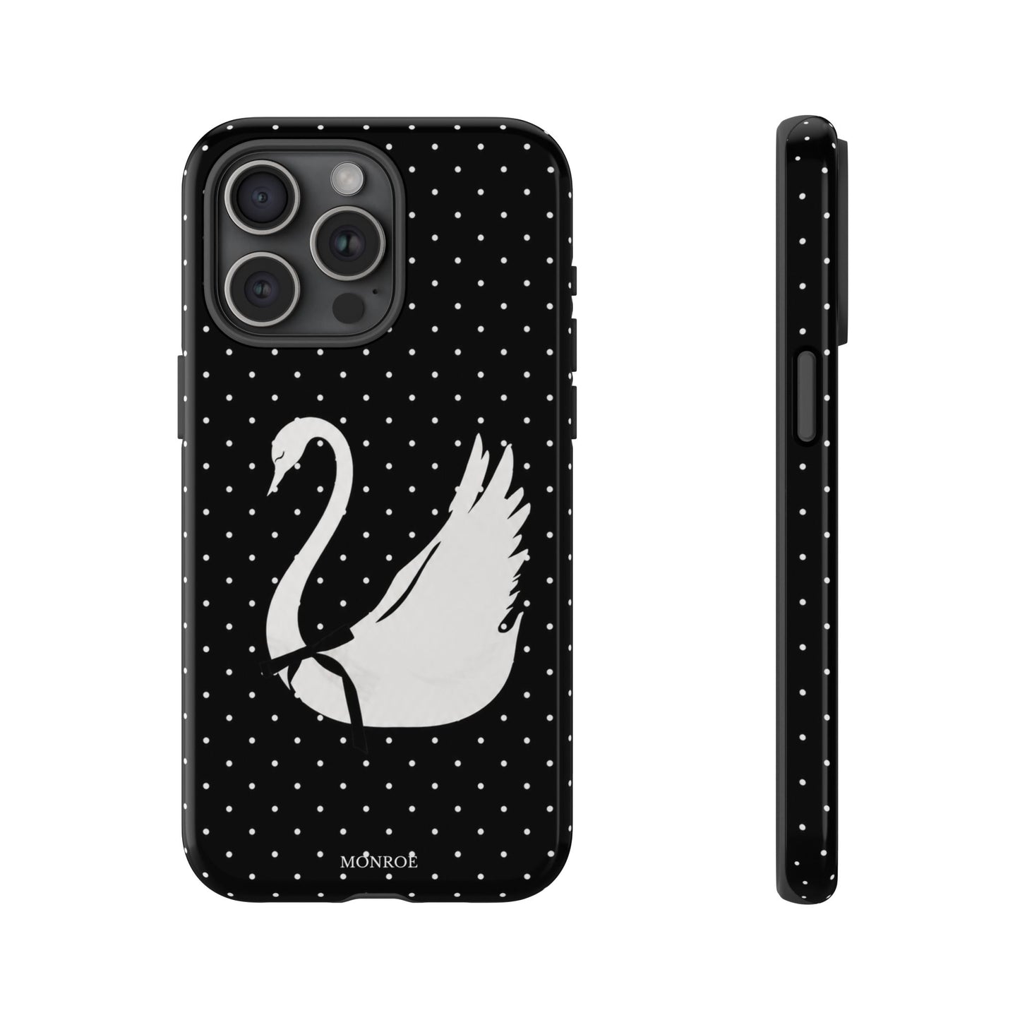 Black Swan Polka Dot Tough Phone Case