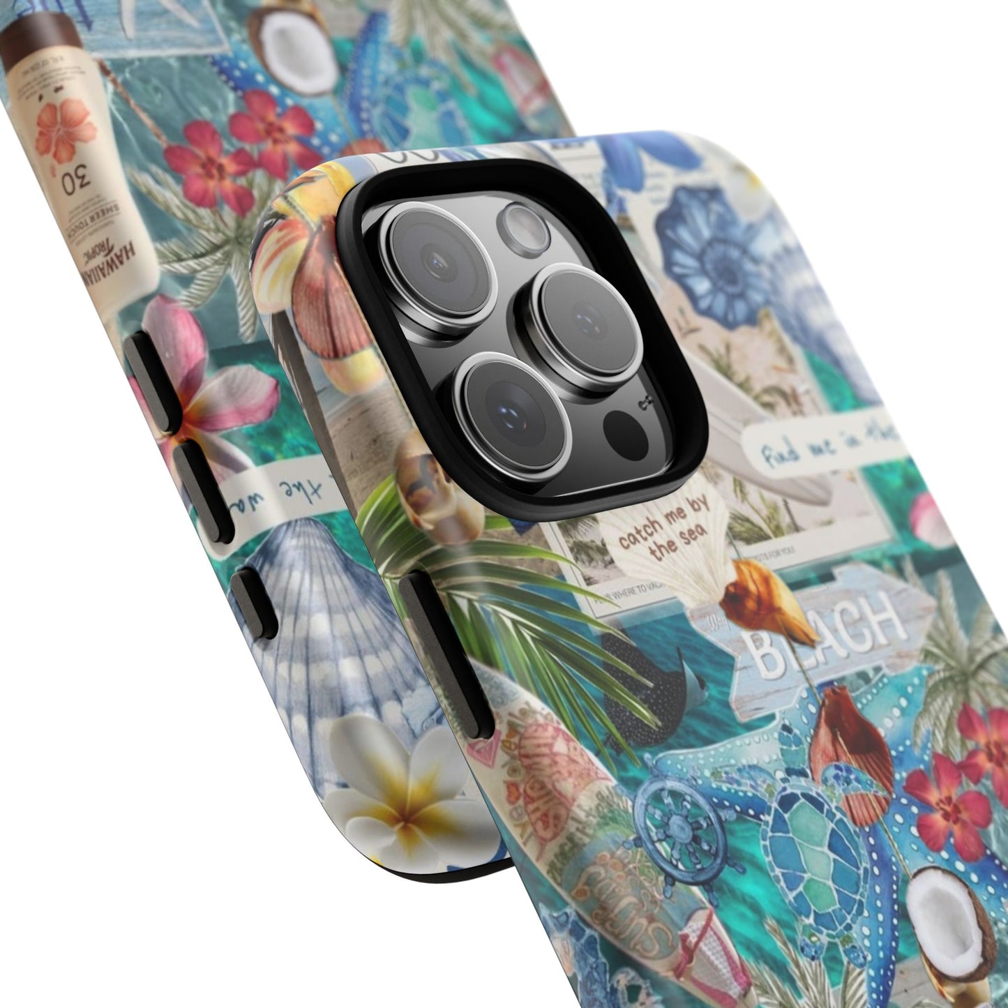 Tropical Beach Collage Tough Case