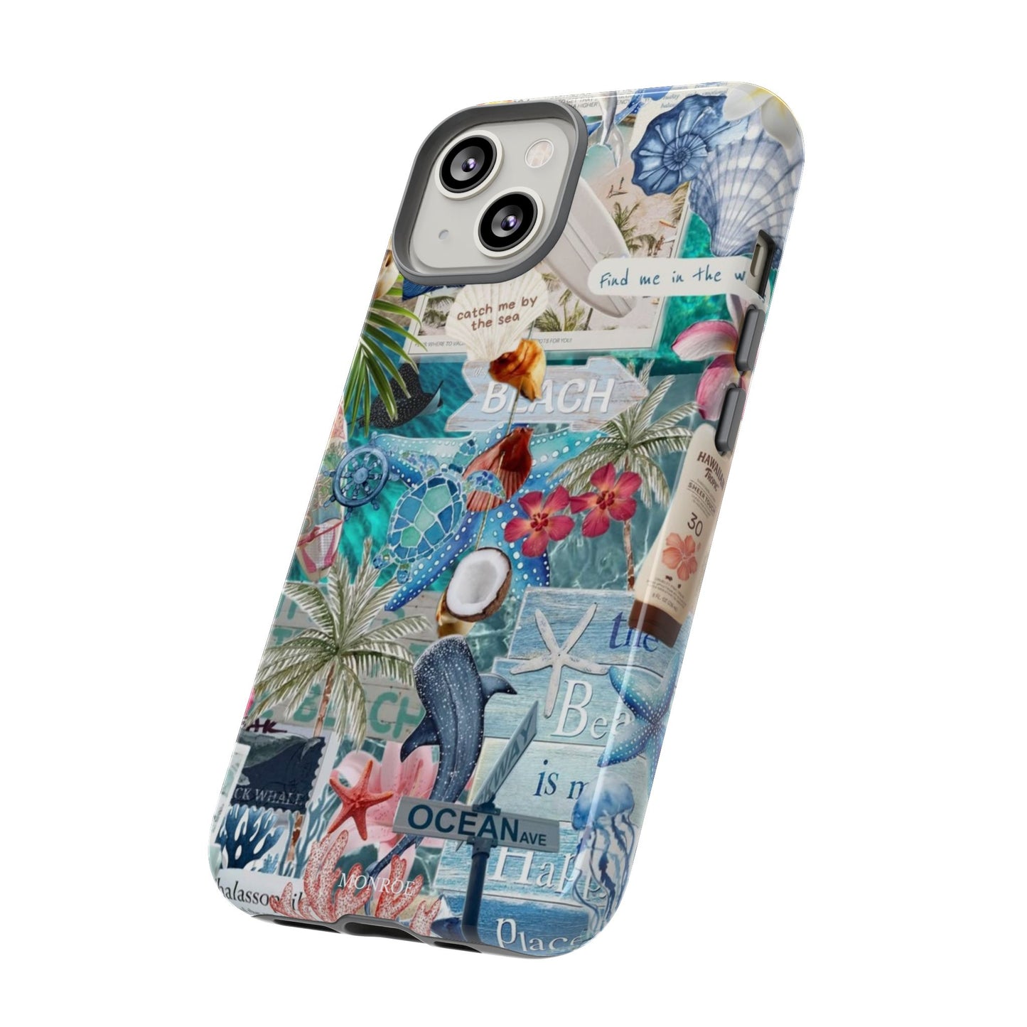 Tropical Beach Collage Tough Case