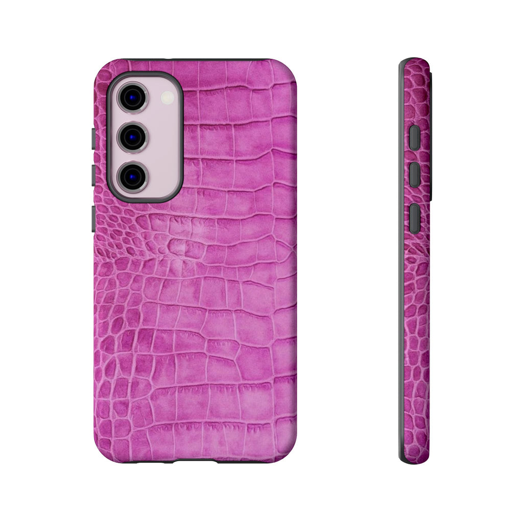 Purple Croc Phone Case