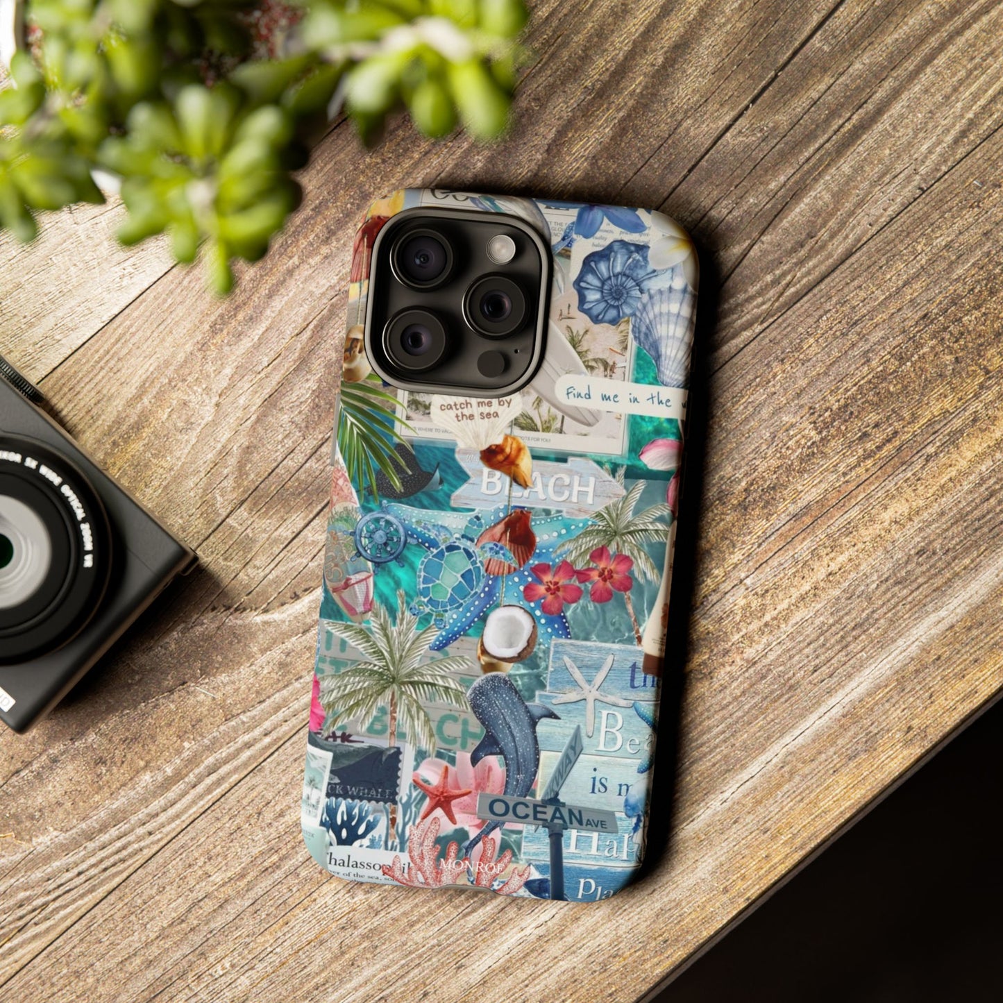 Tropical Beach Collage Tough Case