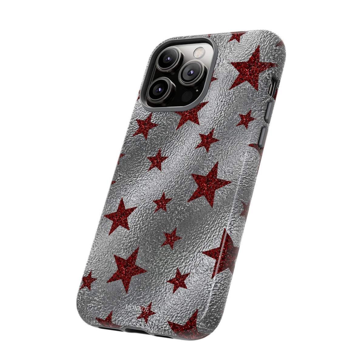 Silver Red Starry Tough Case