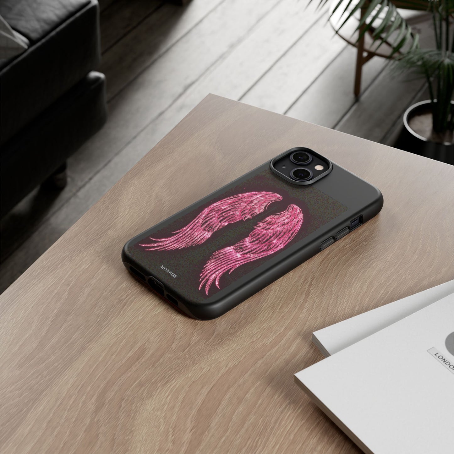 Pink Glitter Angel Tough Case
