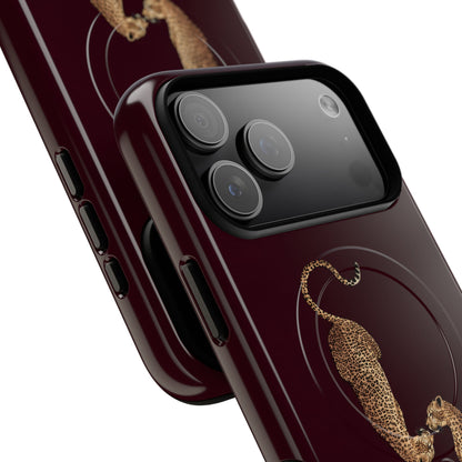 Burgundy Leopard Duo MagSafe Case
