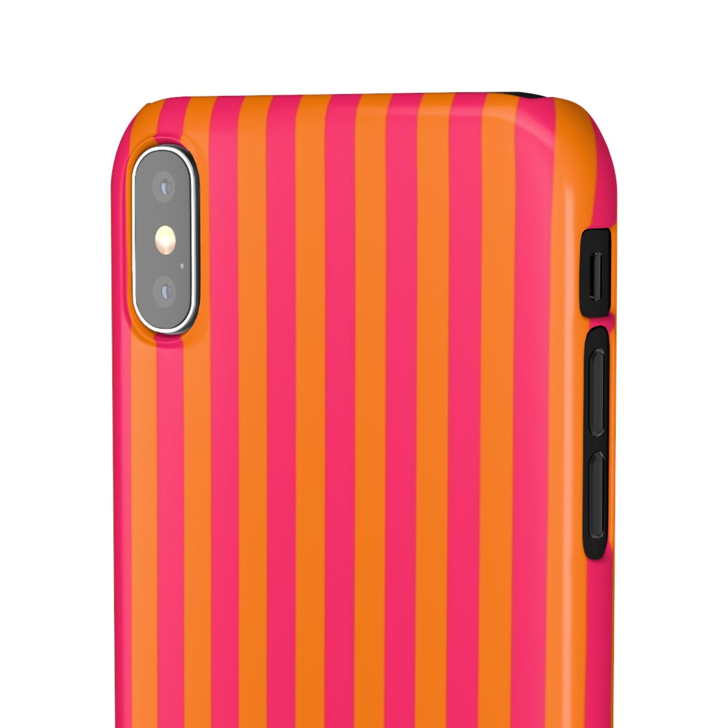 Striped Orange & Pink Case