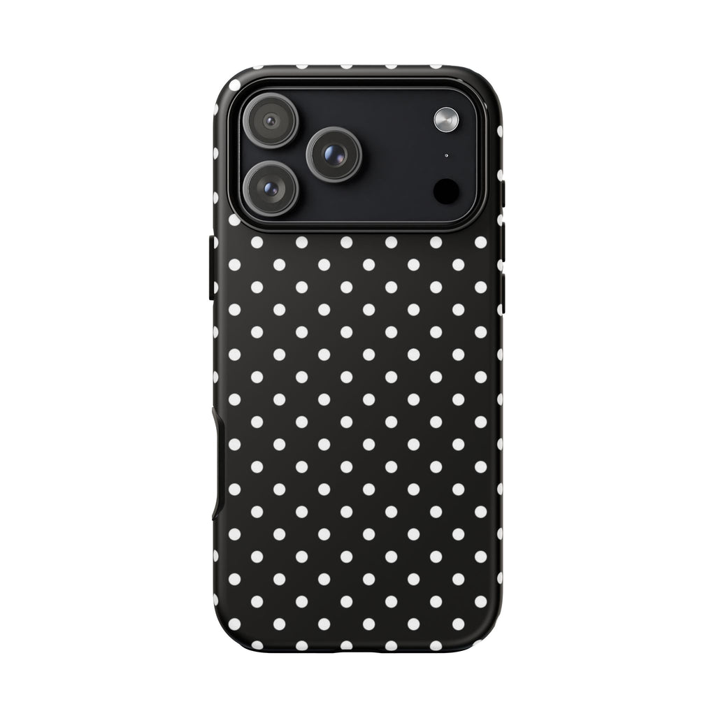 Black Polka Dot Phone Case